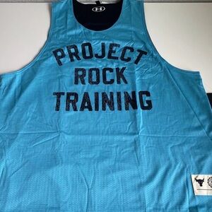 *NWT* Men 2023 Under Armour Project Rock Reversible Mesh Tank